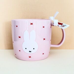 Miffy White Bunny Face Pink Ceramic Cup Mug 16 oz. (Last One)
